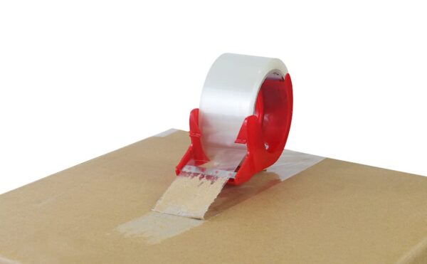 BOMEI PACK Lot de 6 rouleaux de ruban adhésif d'emballage transparent pour envoi et stockage 4,8 cm x 100 m avec distributeur manuel – Image 6