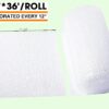 MR011902 Lot de 2 rouleaux de papier à bulles faciles à déchirer, plus épais et durables pour l'emballage, livraison et déménagement, perforés tous les 30,5 cm x 30,5 cm au total (blanc), MR011902 – Image 2